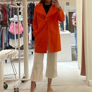 Vintage Jil Sander Orange Coat Sz 38